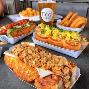 hotdogs and french fries