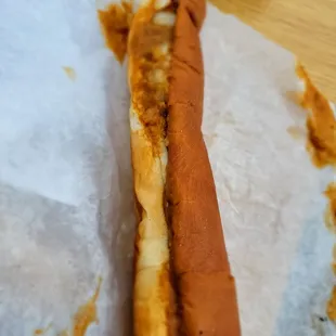 Foot long chili dog