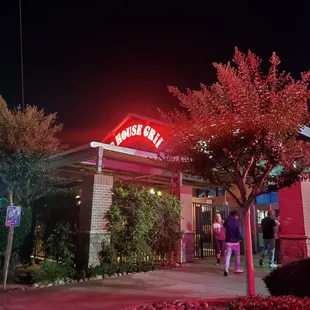Outside