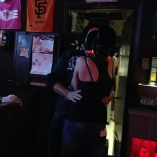 Tony and Krissy share a New Years kiss.