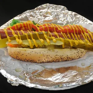 1/4 Foot long Chicago dog or get the 1/5 lb straight from the windy city!