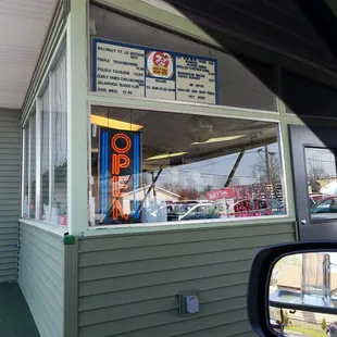  view of the outside of a restaurant