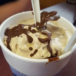 Cyclone with chocolate chip and malt flavor added.