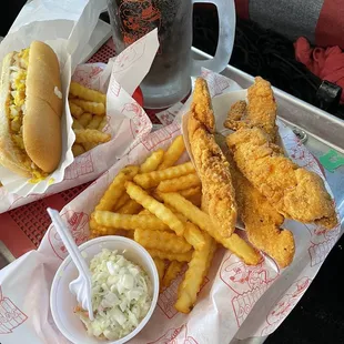 Coney Cheese Dog Chicken Strips Baby Root Beer