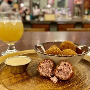 Reuben Croquettes and Virginia Beer Company