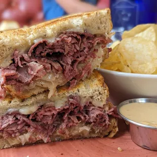 Corn beef brisket sandwich