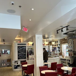 the interior of the restaurant