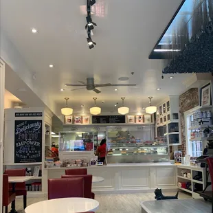 the interior of the restaurant