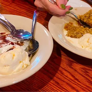 Brownie Sundae &amp; Apple Crisp