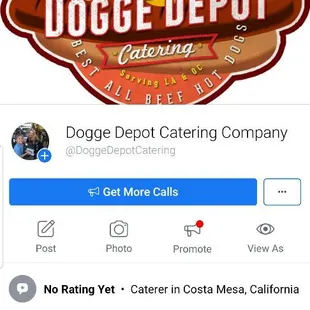 Facebook site Dogge Depot Catering Co.