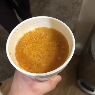 Never seen this before, en mi rancho en Salamanca no los asen así. It&apos;s a bland menudo taste.
