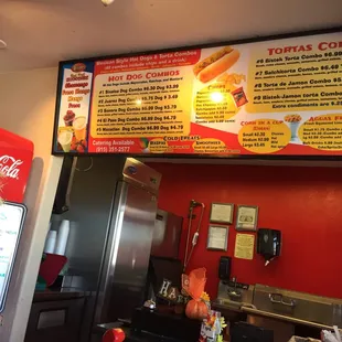 Regular menu and today's special.  I'll be back to try more!!!!