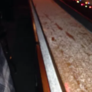 Parmesan shuffleboard.