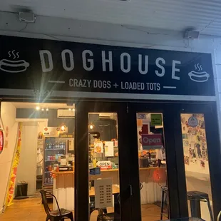 Entrance to doghouse