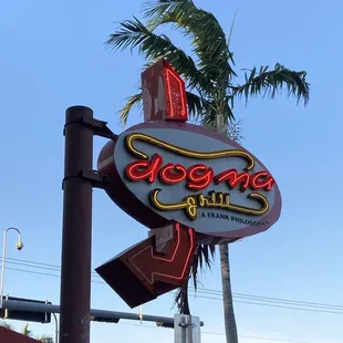Sign outside