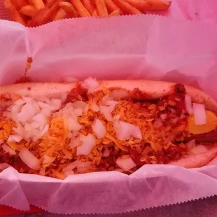 Foot long Chili Dog