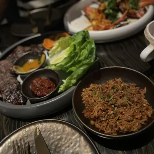 This is the Lobster Escovitch &amp; Grilled Wagyu Short Rib