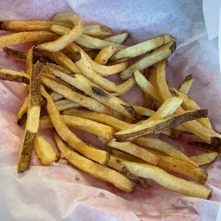 a basket of french fries