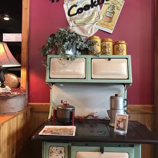 an old fashioned stove