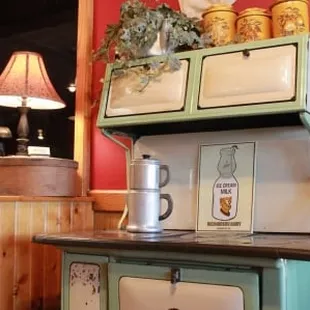 an old fashioned stove