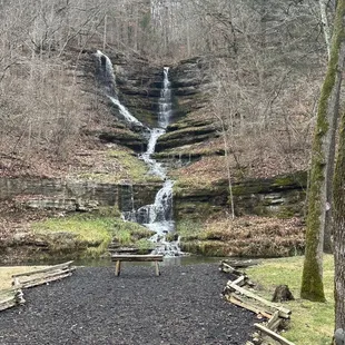 One of the MANY water falls on the grounds.