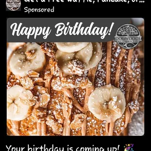 I saw this on my FB page. I&apos;d never heard of Dogwoods, and my birthday isn&apos;t posted publicly. I was intrigued, so I took a drive. :)