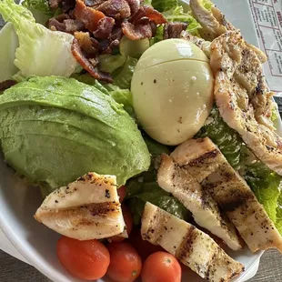 Cobb salad. Better than you might expect!