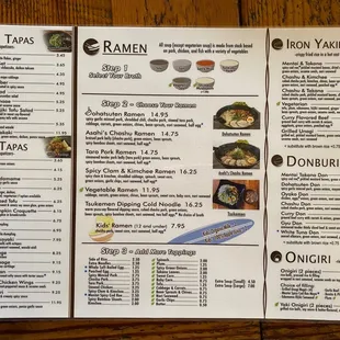 Menu June 2022