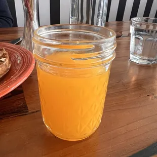 Fresh orange juice