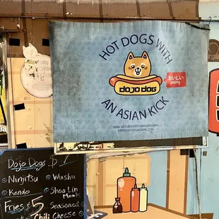 a hot dog with asian ketchup