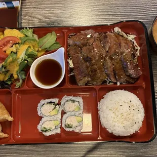 Beef teriyaki lunch box