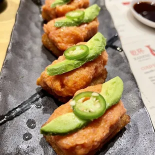 Spicy tuna on crispy rice