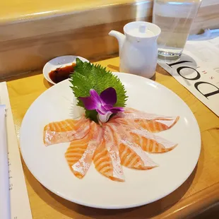 Salmon belly sashimi, what i always treat myself to