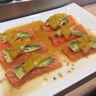 Orange Salmon Sashimi