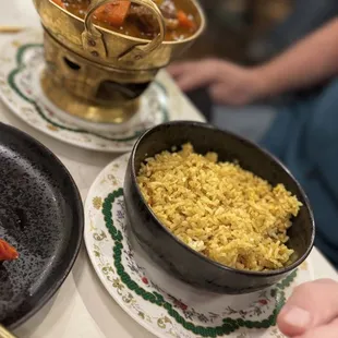 Lamb Massaman Curry with Curry Fried Rice