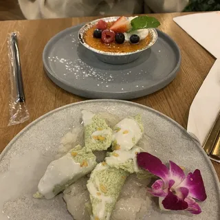 Sweet Rice with Thai Custard