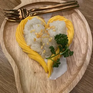 Sweet Sticky Rice with Thai Custard