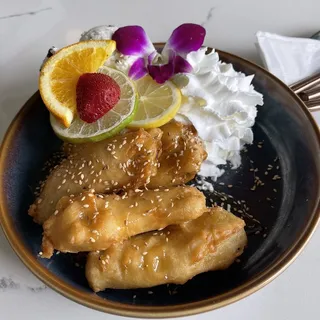 Golden Banana with Ice Cream