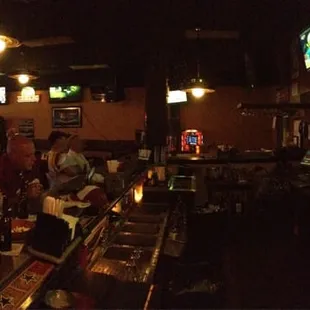 two men sitting at the bar