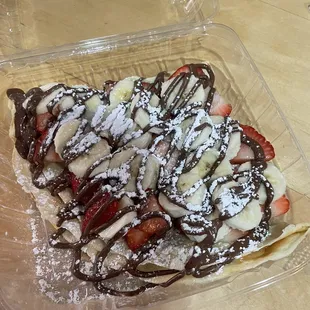 banana nutella crepe