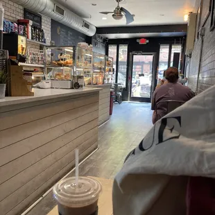 View of interior cafe