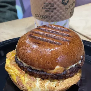Brioche egg and sausage