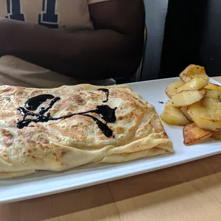 bacon breakfast crepe