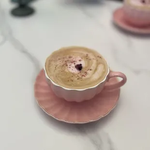 Cherry Blossom Rose Latte - best thing on the menu