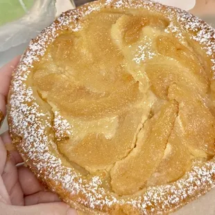 PEAR TART , looks so sweet but its not sweet at all , just perfect