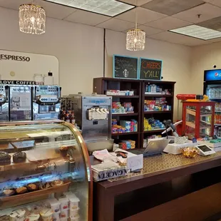 a view of the counter