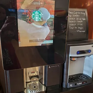 Starbucks bean to cup machine