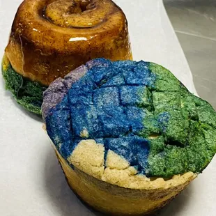 Vegan Concha Cinnamon Roll