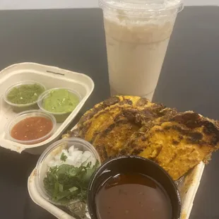 Crispy Birria Tacos, Horchata