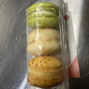 3pk Mexi-Macs. Chile Mango, Dulce de Leche Churro, Margarita Lime